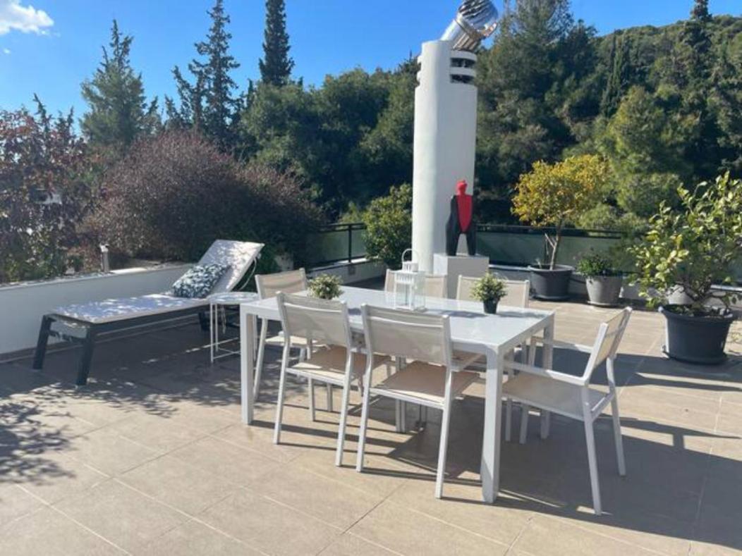 Athens Lycabettus Hill Penthouse, Private Roof Garden & Pool Apartment Luaran gambar