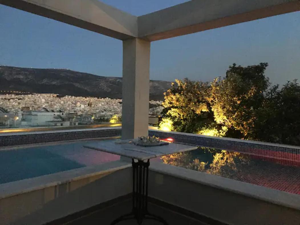Athens Lycabettus Hill Penthouse, Private Roof Garden & Pool Apartment Luaran gambar