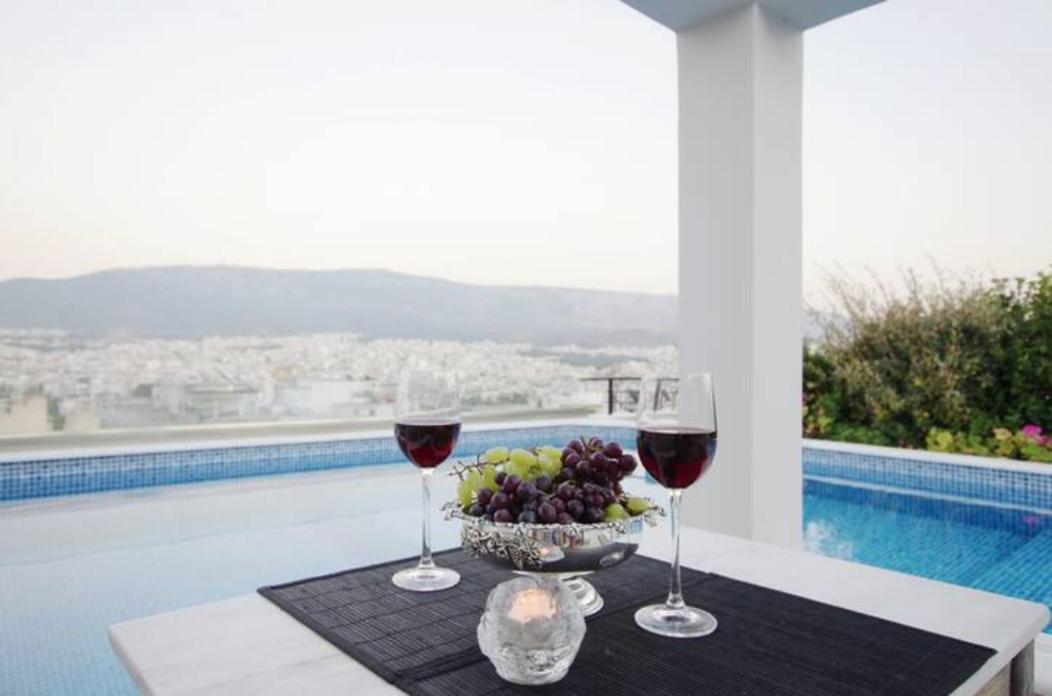 Athens Lycabettus Hill Penthouse, Private Roof Garden & Pool Apartment Luaran gambar
