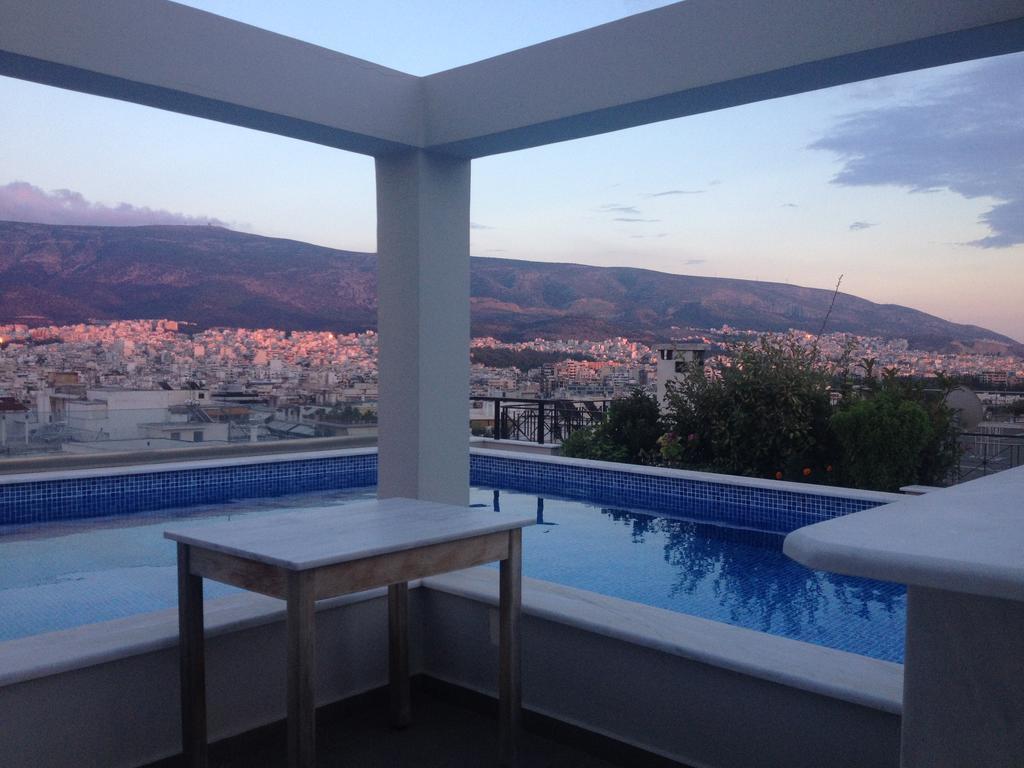Athens Lycabettus Hill Penthouse, Private Roof Garden & Pool Apartment Luaran gambar