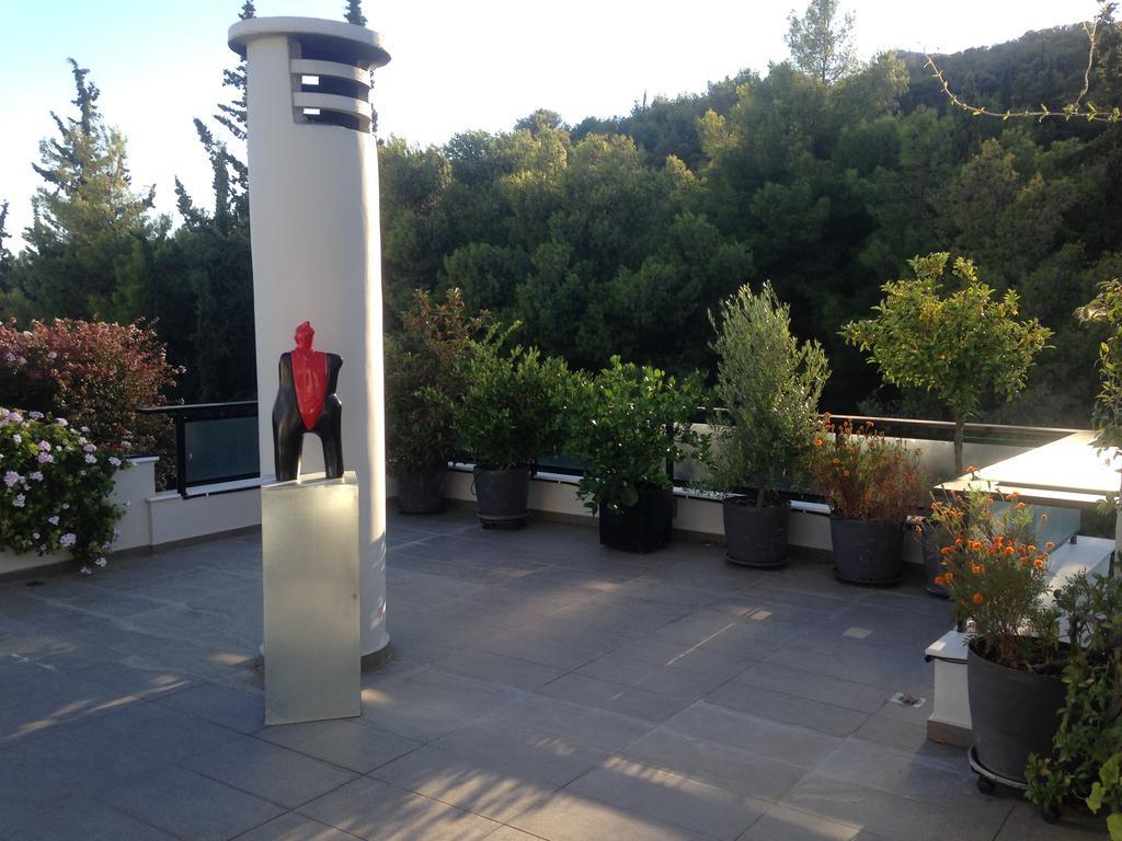 Athens Lycabettus Hill Penthouse, Private Roof Garden & Pool Apartment Luaran gambar