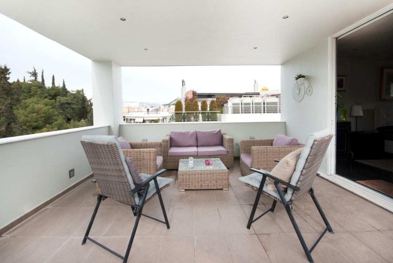 Athens Lycabettus Hill Penthouse, Private Roof Garden & Pool Apartment Luaran gambar