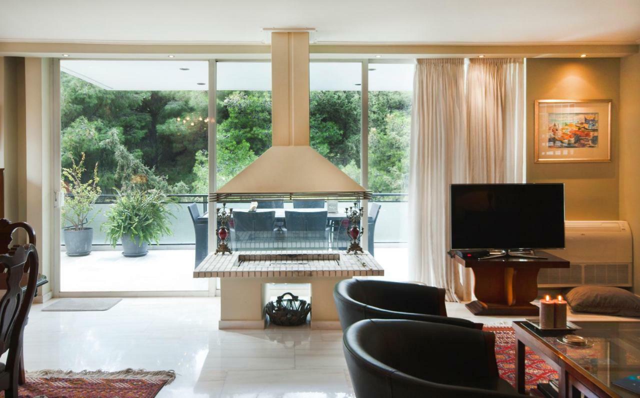 Athens Lycabettus Hill Penthouse, Private Roof Garden & Pool Apartment Luaran gambar