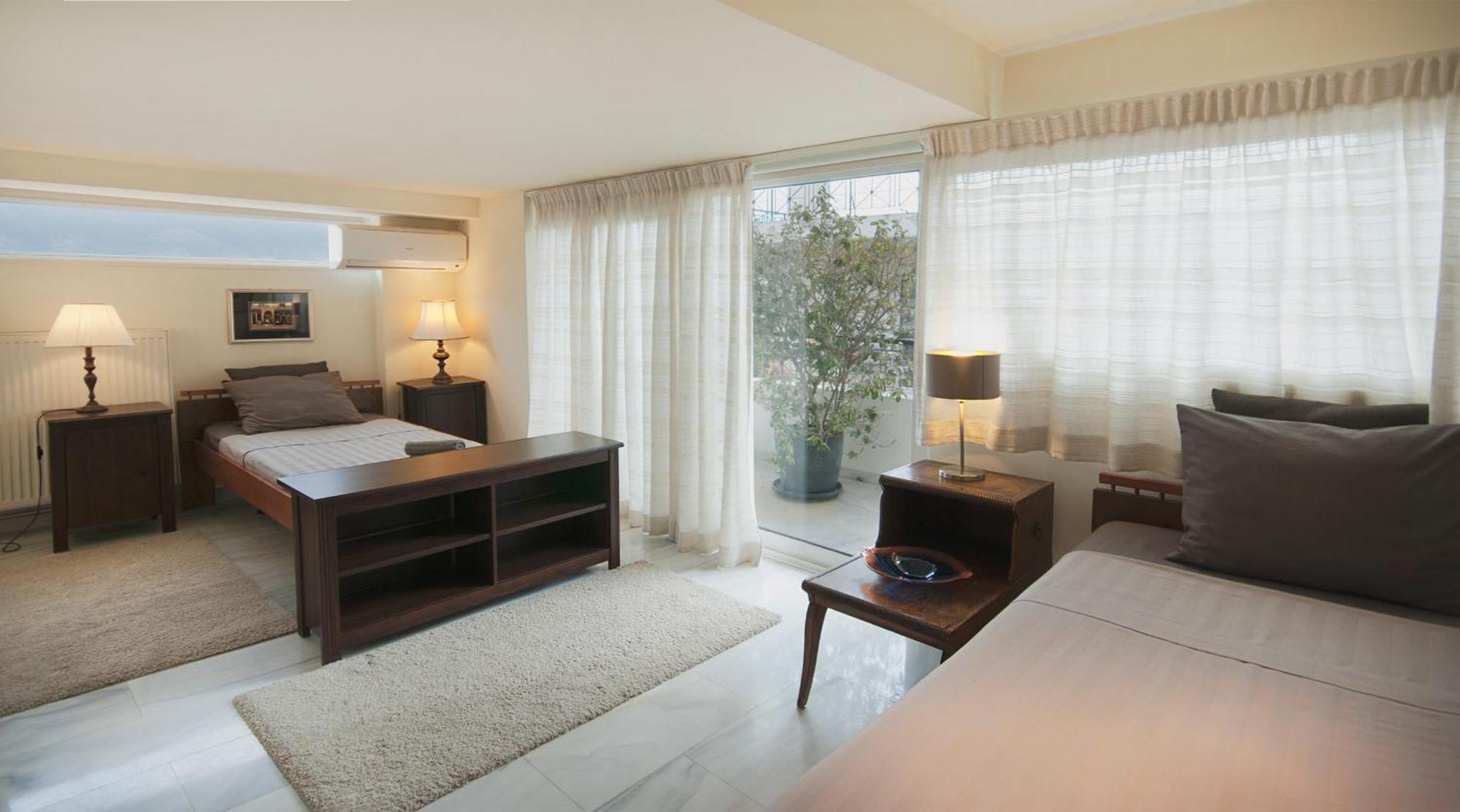 Athens Lycabettus Hill Penthouse, Private Roof Garden & Pool Apartment Luaran gambar